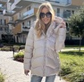Bársony kabát gyöngyház beige – Innova Fashion – 3. kép